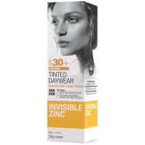 Invisible Zinc Sunscreen Tinted Facial Cream Medium SPF30+ 50g