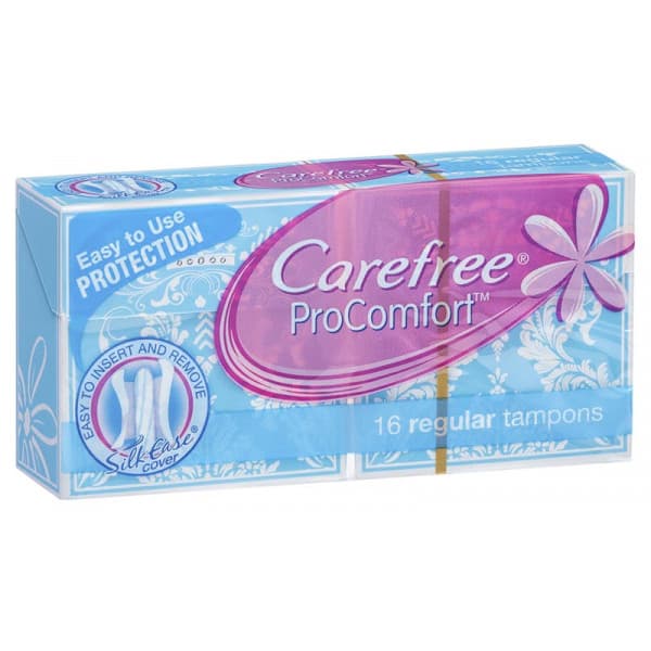 Buy Carefree Regular Tampons 16 Pack Online Chempro Chemists