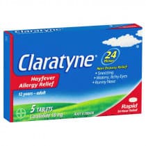 Claratyne Hayfever & Allergy Relief Rapid 5 Tablets
