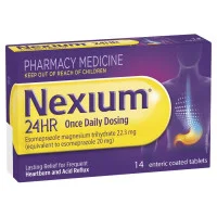 Nexium 24HR Once Daily Dosing 14 Enteric Coated Tablets