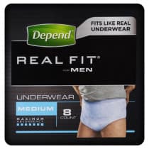 Depend Realfit Underwear For Men Medium 8 Pack