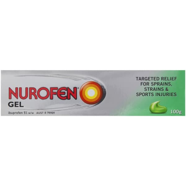 Buy Nurofen Gel 5 Ibuprofen 100g Online Chempro Chemists