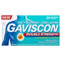Gaviscon Double Strength Peppermint Tablets 24 Pack