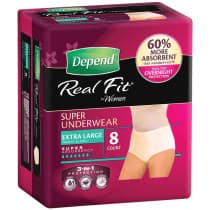 Depend Realfit Underwear For Women Super Extra Large 8 Pack