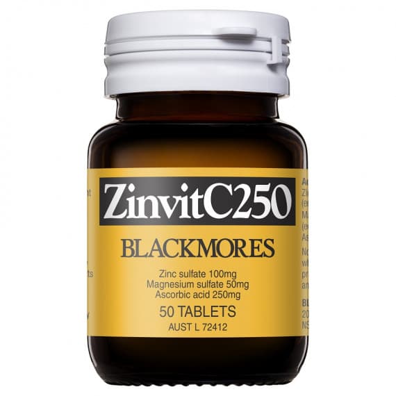 Blackmores Zinc Vitamin 250 50 Tablets