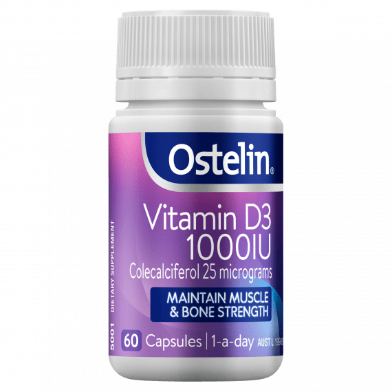 Ostelin Vitamin D3 1000IU 60 Capsules
