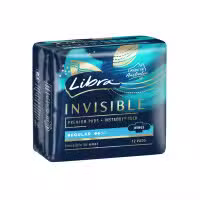Libra Invisible Pads Regular With Wings 12 Pack