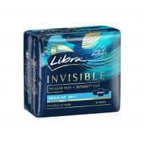 Libra Invisible Pads Regular With Wings 12 Pack