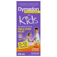Dymadon for Kids 2 to 12 Years Colour Free Orange 200ml