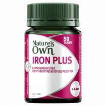 Natures Own Iron Plus 50mg 50 Tablets