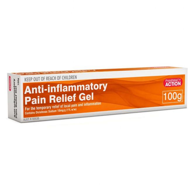 Buy Pharmacy Action AntiInflammatory Pain Relief Gel 100g Online
