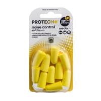 Protech Noise Control Soft Foam Ear Plug Medium 5 Pairs
