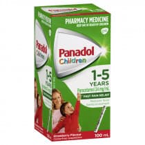 Childrens Panadol Suspension 1-5 Yrs Colour-Free Strawberry 100ml