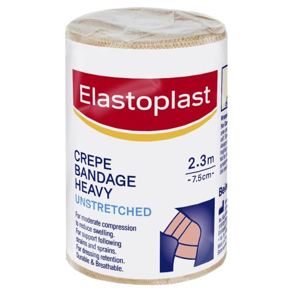 Buy Elastoplast Bandage Crepe Unstretched 7.5cm x 2.3m Online Chempro AU