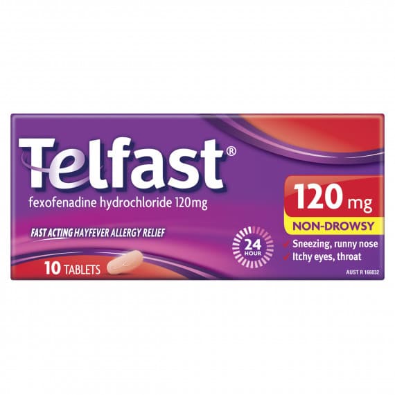 Telfast 120mg 10 Tablets