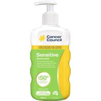 Cancer Council Sensitive Sunscreen SPF 50+ Pump 200ml
