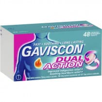 Gaviscon Dual Action Peppermint 48 Tablets