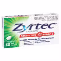 Zyrtec 10mg 30 Tablets