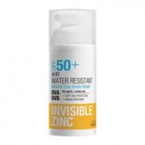 Invisible Zinc Sunscreen Lotion Spf50+ 4hr Water Resistant 100ml