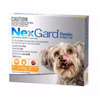 Nexgard Chewables for Very Small Dogs 2 to 4kg Orange 3 Pack