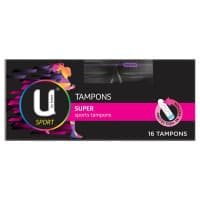 U By Kotex Sport Super Tampons 16 Pack