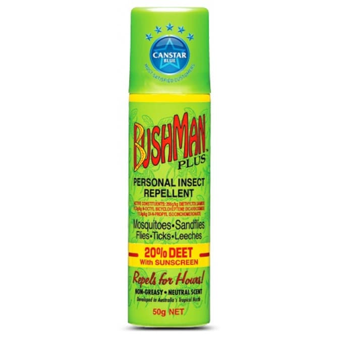 Buy BUshman Plus UV Insect Repellent Aerosol with Sunscreen 50g Online Chempro Chemists