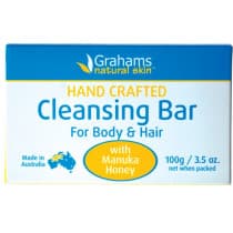 Grahams Natural Cleansing Bar with Manuka Honey 100g