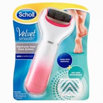 Scholl Velvet Smooth Electronic Foot File Pink With Exfoliating Refill