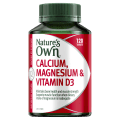 Natures Own Calcium & Magnesium With Vitamin D3 120 Tablets