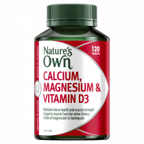 Natures Own Calcium & Magnesium With Vitamin D3 120 Tablets
