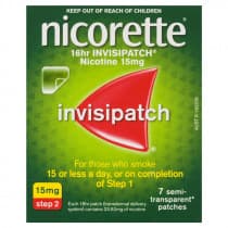 Nicorette Nicotine Patch 16hr Invisipatch Step 2 15mg 7 Patches
