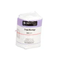 Medstock Light Crepe Bandage With Elastic Clips 5cm x 4m 1 Piece