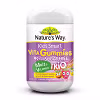 Natures Way Kids Smart Vita Gummies Sugarfree Multi Trio 75 Pastilles