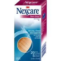 Nexcare Steri-Strip Skin Closures 3mm x 75mm Tan 5 Strips (SINGLE Envelope)