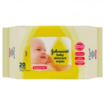 Johnsons Baby Skincare Wipes Fragrance Free 20 Pack