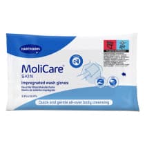 MoliCare Skin Impregnated Wash Glove 8 Pack