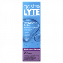 Gastrolyte Electrolyte Hydration Effervescent Blackcurrant 20 Tablets