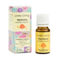 Lively Living Essential Oil Blend Certified Organic Harmony 10ml