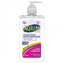 Ego Aqium Antibacterial Hand Sanitiser Ultra 375ml (Pump)