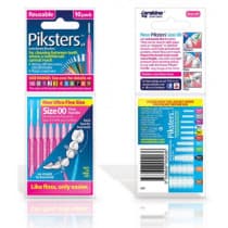 Piksters Interdental Brushes Size 00 Pink 10 Pack