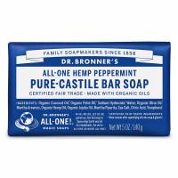 Dr. Bronners Pure Castile Bar Soap Peppermint 140g