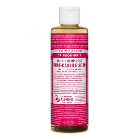 Dr. Bronners Pure Castile Liquid Soap Rose 237ml
