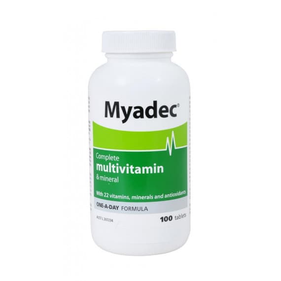 Buy Myadec Complete Multivitamin & Mineral 100 Tablets Online Chempro Chemists