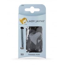 Lady Jayne Fringe Pins Black 50 Pack
