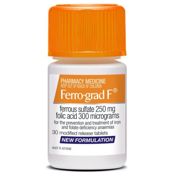 Ferro Grad F PR 250/0.3mg 30 Tablets