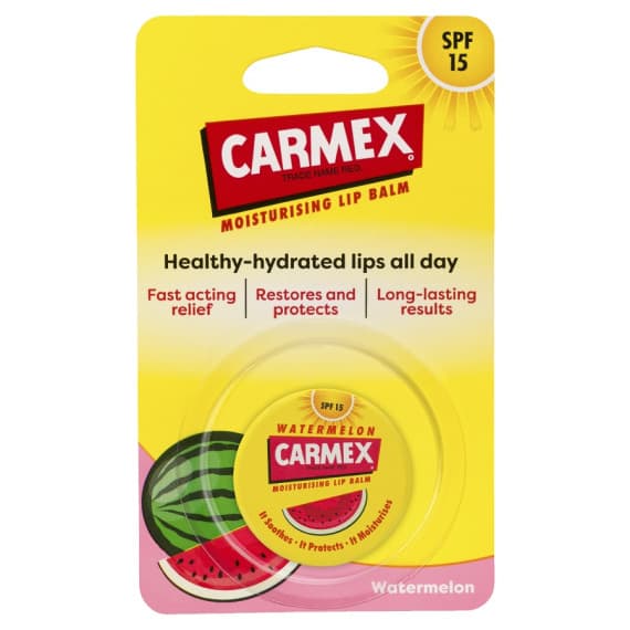 Carmex Moisturizing Lip Balm Watermelon Jar 7.5g - Hydrating Lip Care | Chempro Online