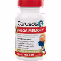 Carusos Mega Memory 60 Tablets