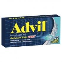 Advil Liquid Capsules 20 Capsules
