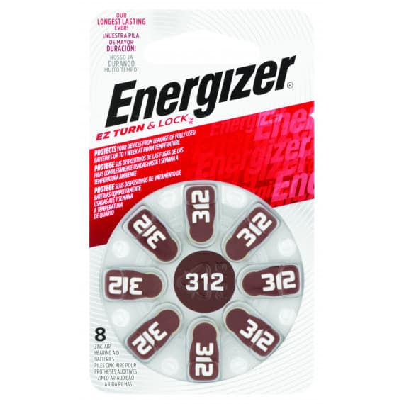 Buy Energizer Hearing Aid AZ312 Batteries 8 Pack Online Chempro Chemists