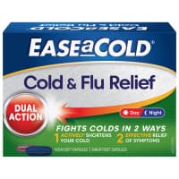 Ease a Cold Cold and Flu Day and Night Liquid 24 Capsules